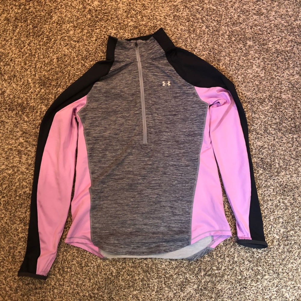 Under armour lined long sleeve 1/2 zip
